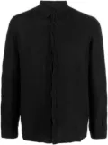 Transit long-sleeve linen shirt - Black