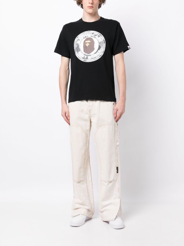 A BATHING APE® Busy Works logo-print Cotton T-shirt - Farfetch