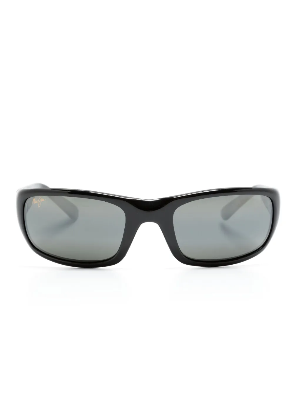 Maui Jim logo-print rectangle-frame sunglasses | Black | Image 1