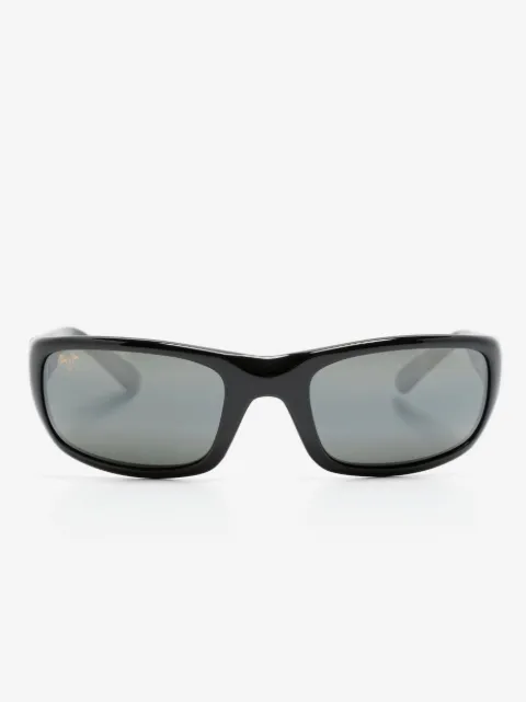 Maui Jim logo-print rectangle-frame sunglasses