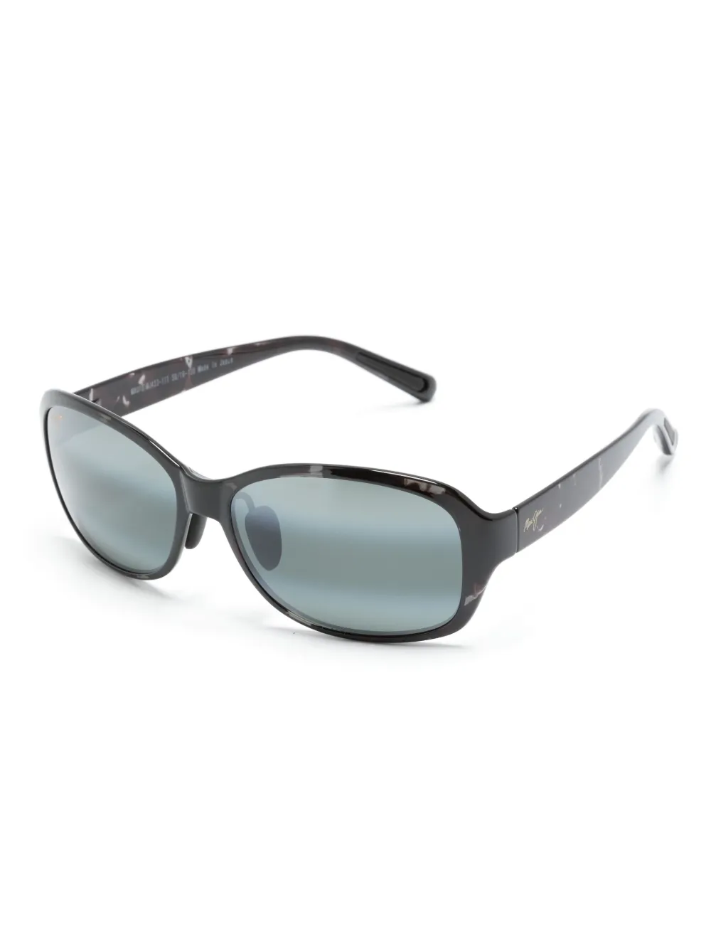 Maui Jim Koki Beach Rectangle-frame Sunglasses In Black