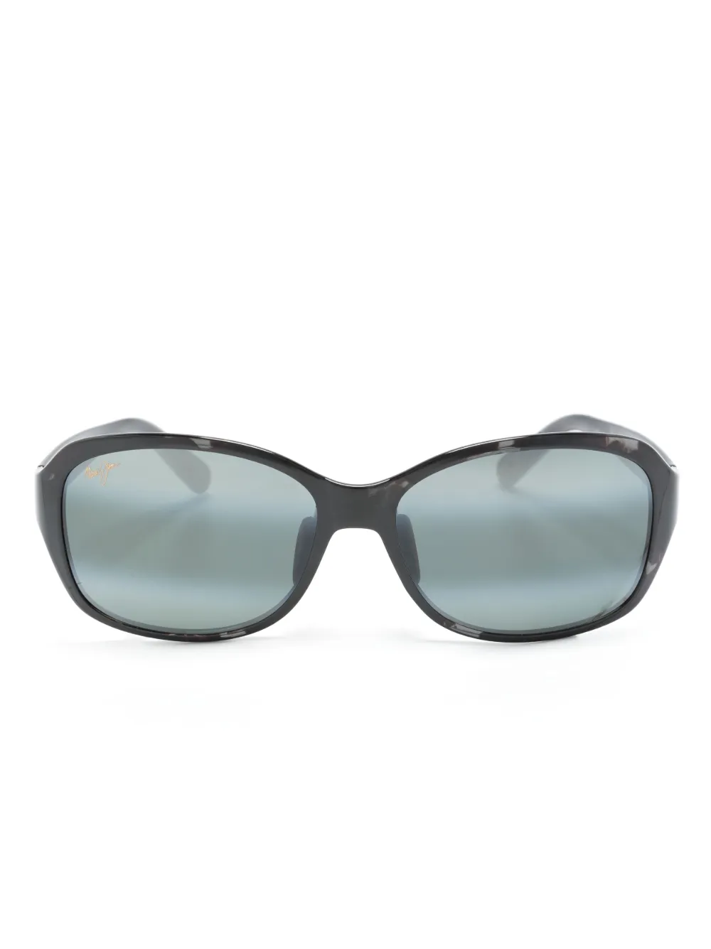 Maui Jim Koki Beach Rectangle-frame Sunglasses In Black