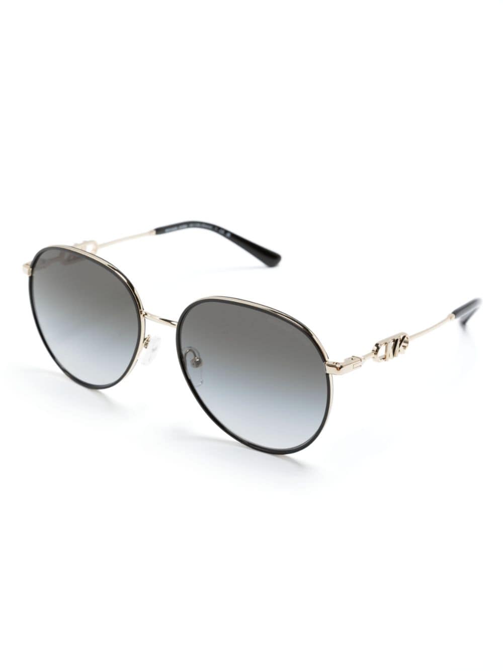 Shop Michael Kors Empire Pilot-frame Sunglasses In Black