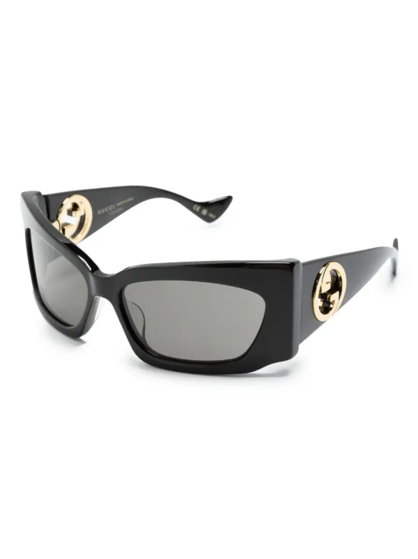 Gucci Eyewear square-frame Sunglasses | Black | FARFETCH CA