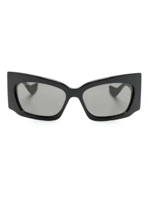 Balenciaga Eyewear シールド サングラス | ブラック | FARFETCH JP