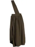 Comme Des Garçons Comme Des Garçons dungarees-style asymmetric midi dress - Green