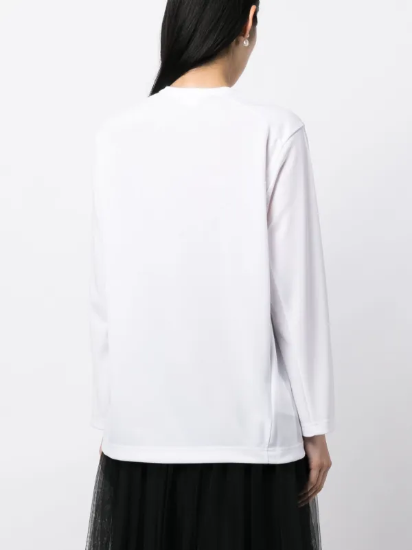 Comme Des Garçons Comme Des Garçons floral-appliqué long