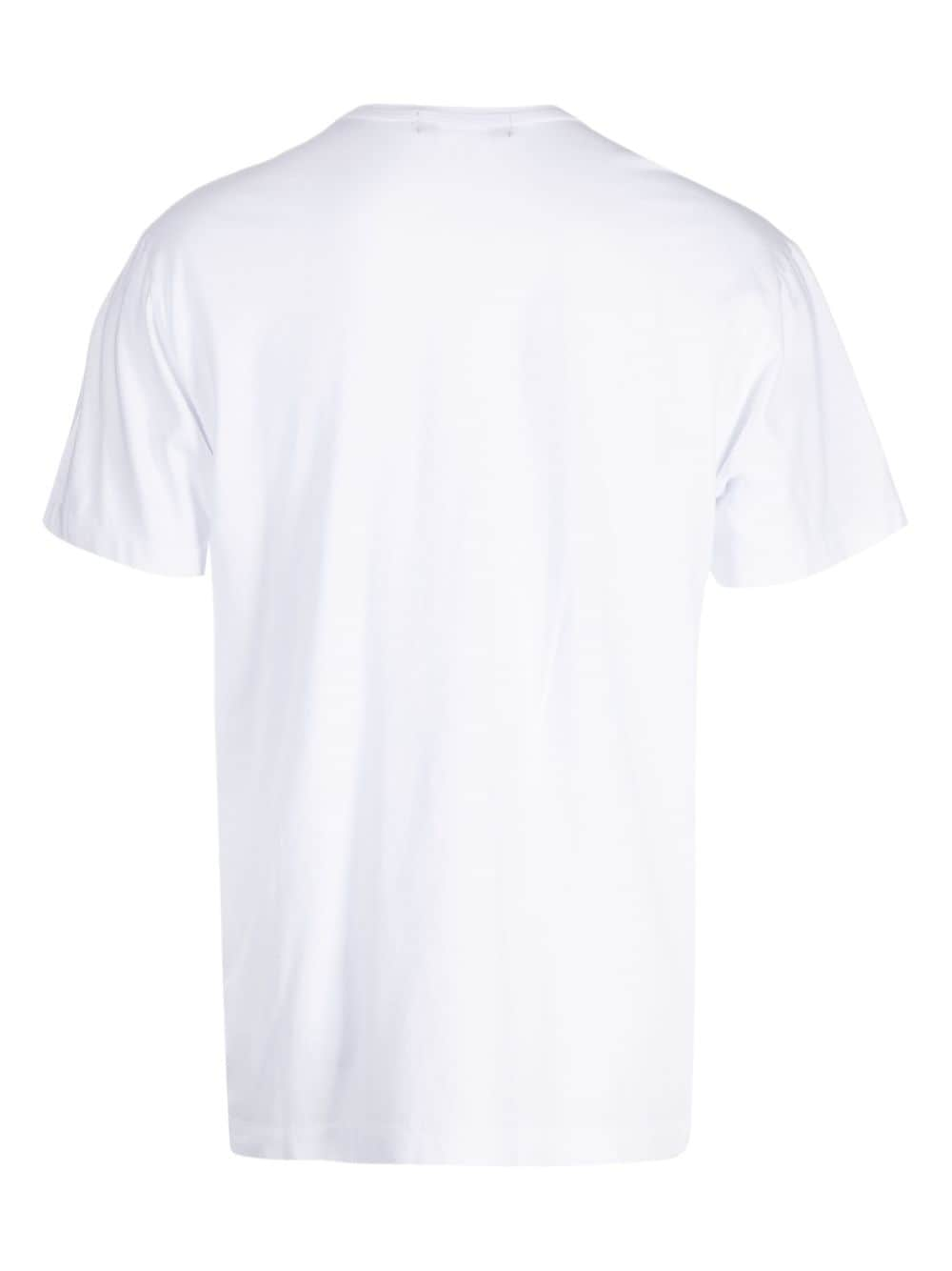 Comme Des Garçons Homme Deux T-shirt met patroon - Wit