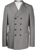 Comme des Garçons Homme Plus check-pattern wool double-breasted blazer - Grey