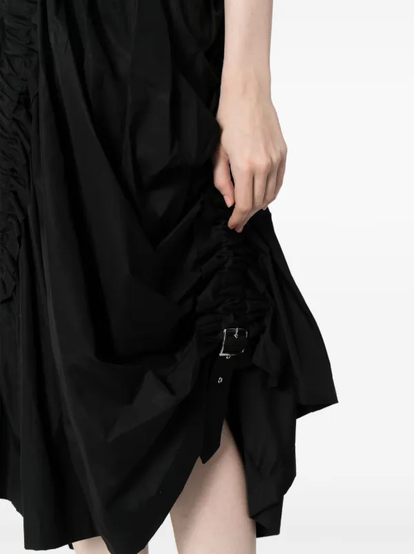 Noir Kei Ninomiya シャーリング スカート | ブラック | FARFETCH JP