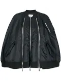 Noir Kei Ninomiya zipped padded cape - Black