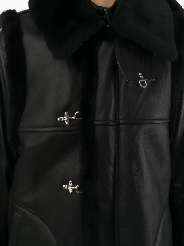 Noir Kei Ninomiya レザーコート | ブラック | FARFETCH JP
