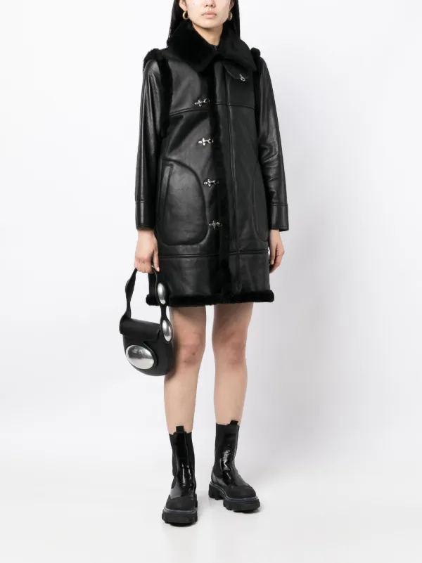 Noir Kei Ninomiya レザーコート | ブラック | FARFETCH JP