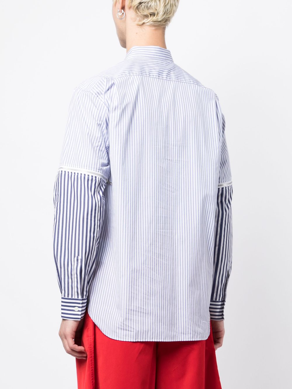 Comme Des Garcons Shirt striped panelled cotton shirt Men