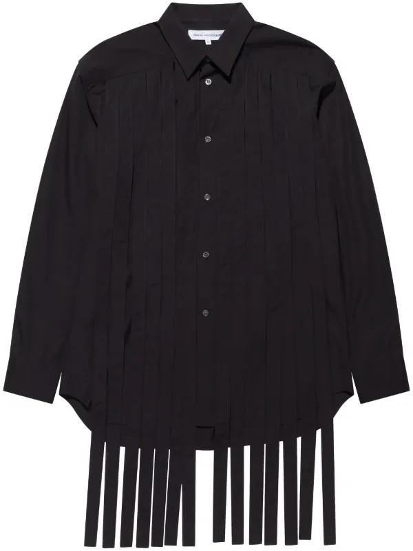 Comme Des Garçons Shirt フリンジ シャツ | ブラック | FARFETCH JP