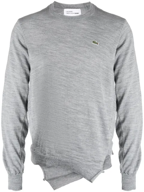 Comme Des Garçons Shirt suéter con parche del logo de Comme Des Garçons Shirt x Lacoste