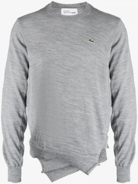 Comme Des Garçons Shirt x Lacoste logo-patch wool jumper