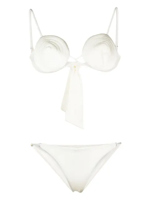 Noire Swimwear tonal-stitch detail bikini set