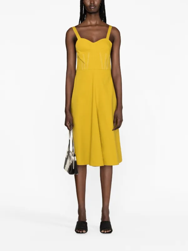 Victoria beckham yellow dress sales