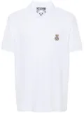 Moschino Teddy Bear-patch polo shirt - White