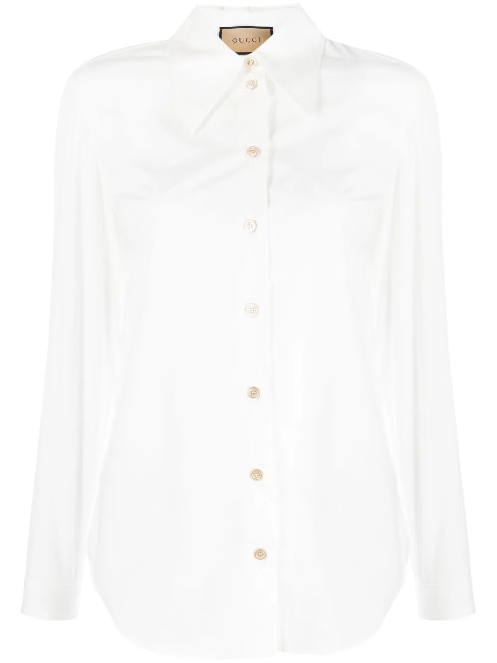 buttoned-up cotton shirt