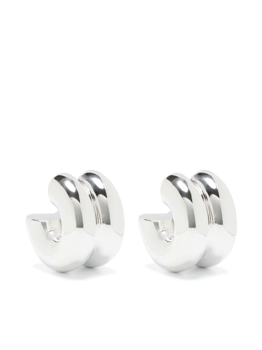 Uncommon Matters Billow sculpted-hoop earrings - Silver