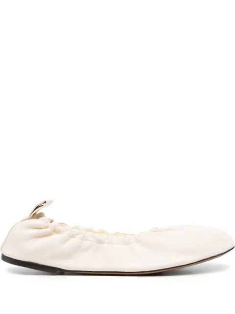 The Row Glove leather ballerinas