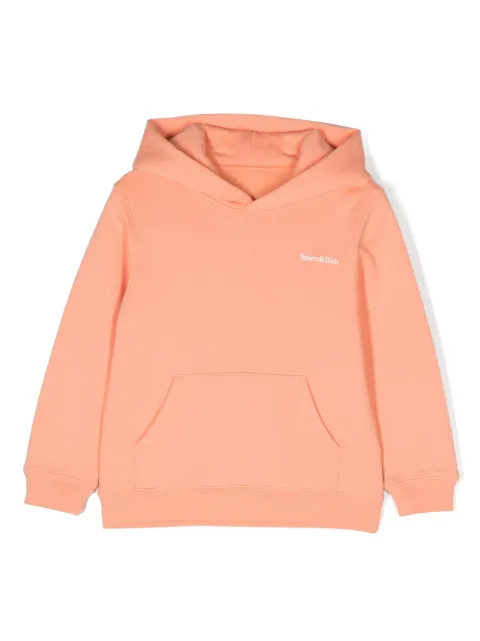 SPORTY & RICH KIDS logo-print cotton hoodie