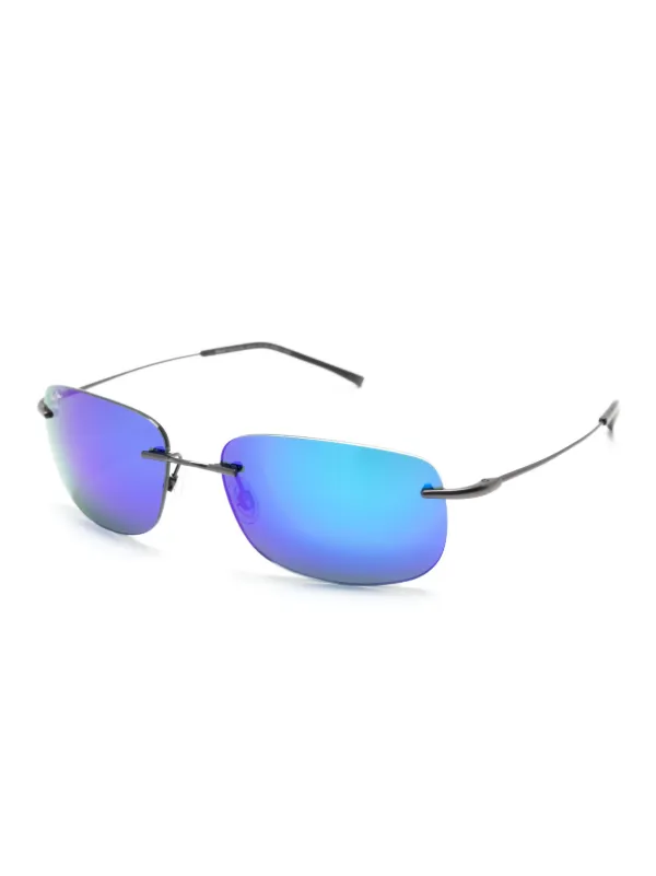 Maui Jim Ohai スクエアフレーム サングラス | ブラック | FARFETCH JP