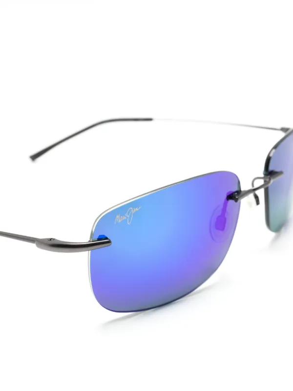 Maui Jim Ohai スクエアフレーム サングラス | ブラック | FARFETCH JP