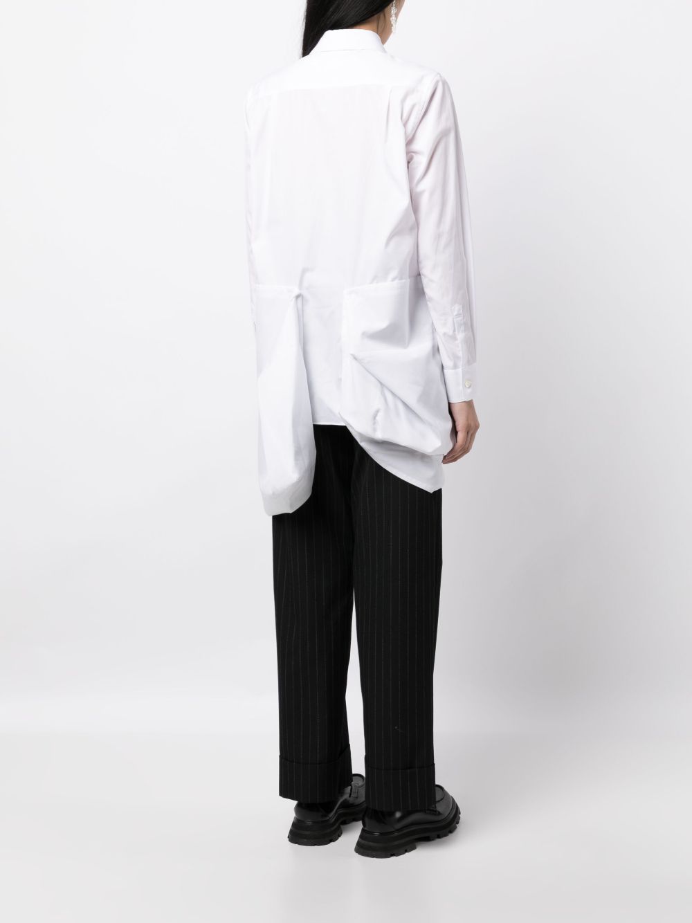 Comme Des Garcons asymmetric-hem cotton shirt Women