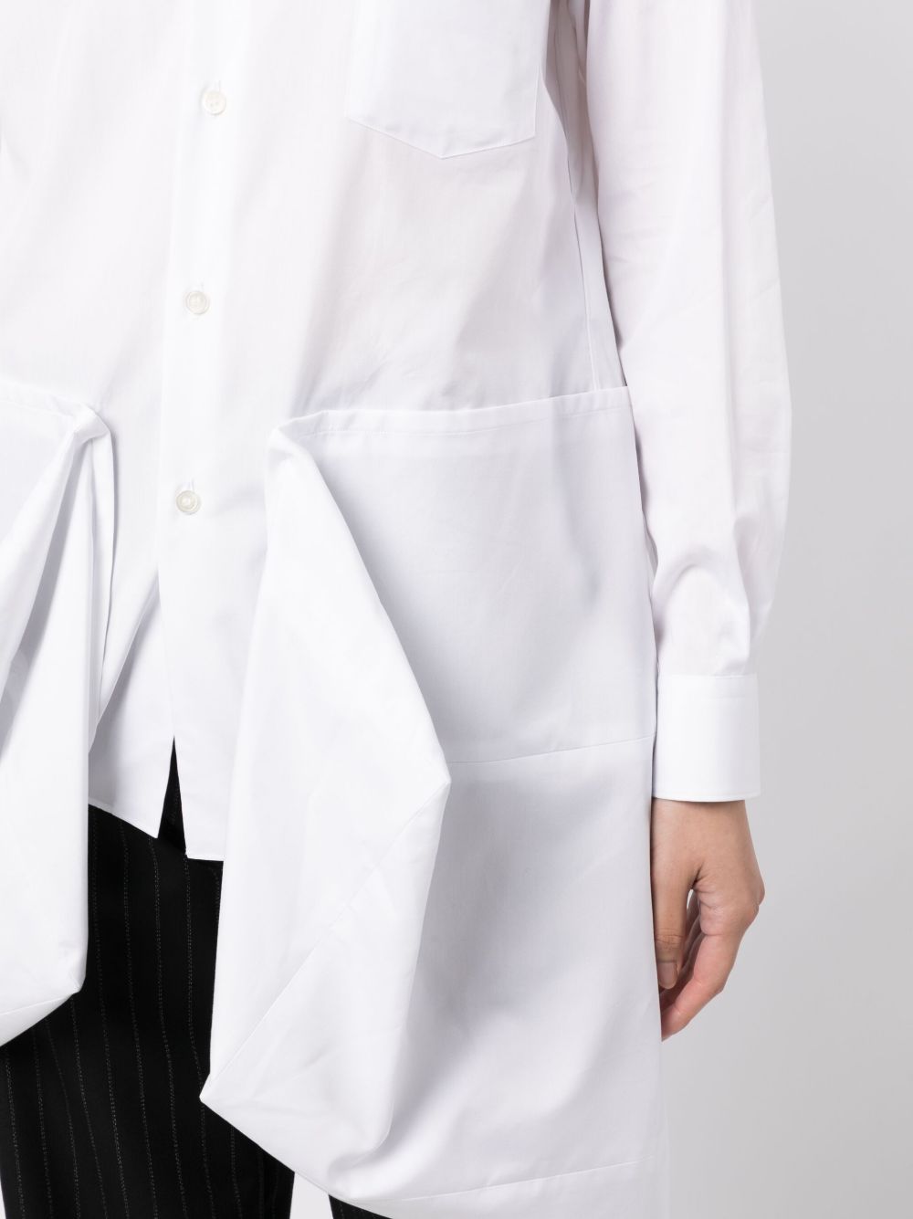 Comme Des Garcons asymmetric-hem cotton shirt Women