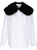 Comme Des Garçons contrasting-collar long-sleeve shirt - White