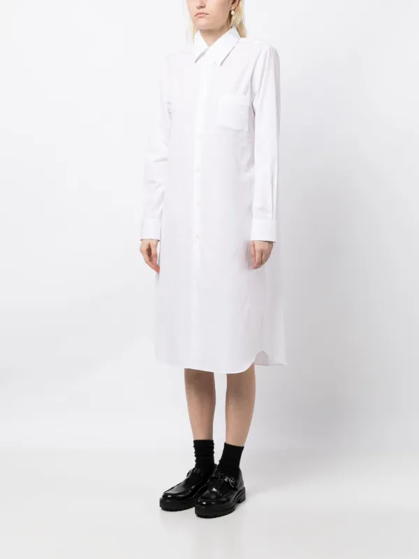 Oversized collar 2024 shirt dress