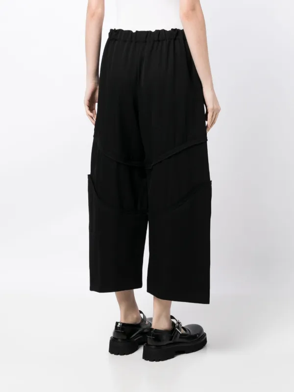 サルエルパンツ　2022SS COMME des GARCONS GIRL Comme Des Garçons elasticated-waist Cropped Wool Trousers