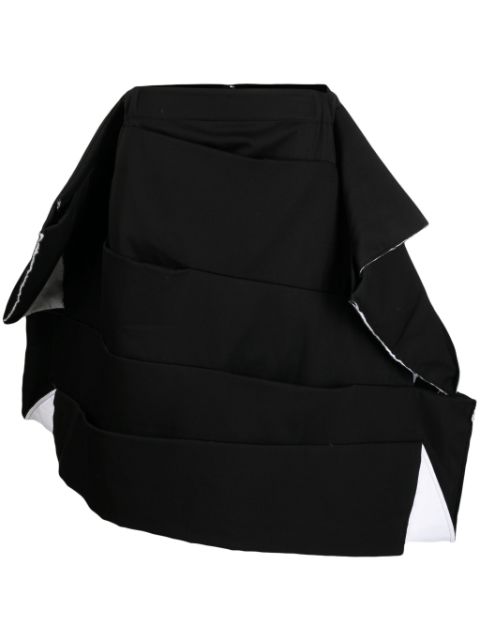 Comme Des Garcons voluminous asymmetric panelled skirt Women