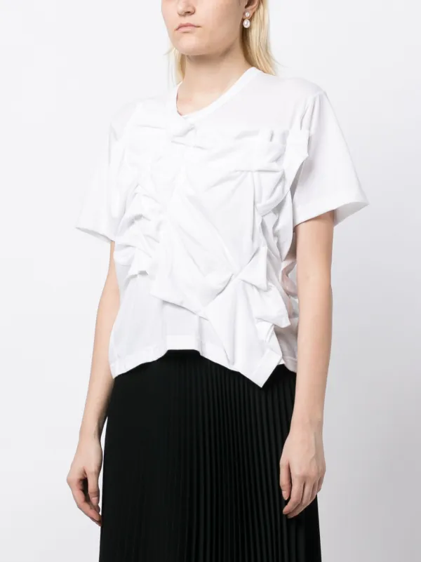 2025 Drawer フリル付きホワイトTシャツ 2025 Drawer フリル付きホワイトTシャツ - メルカリ