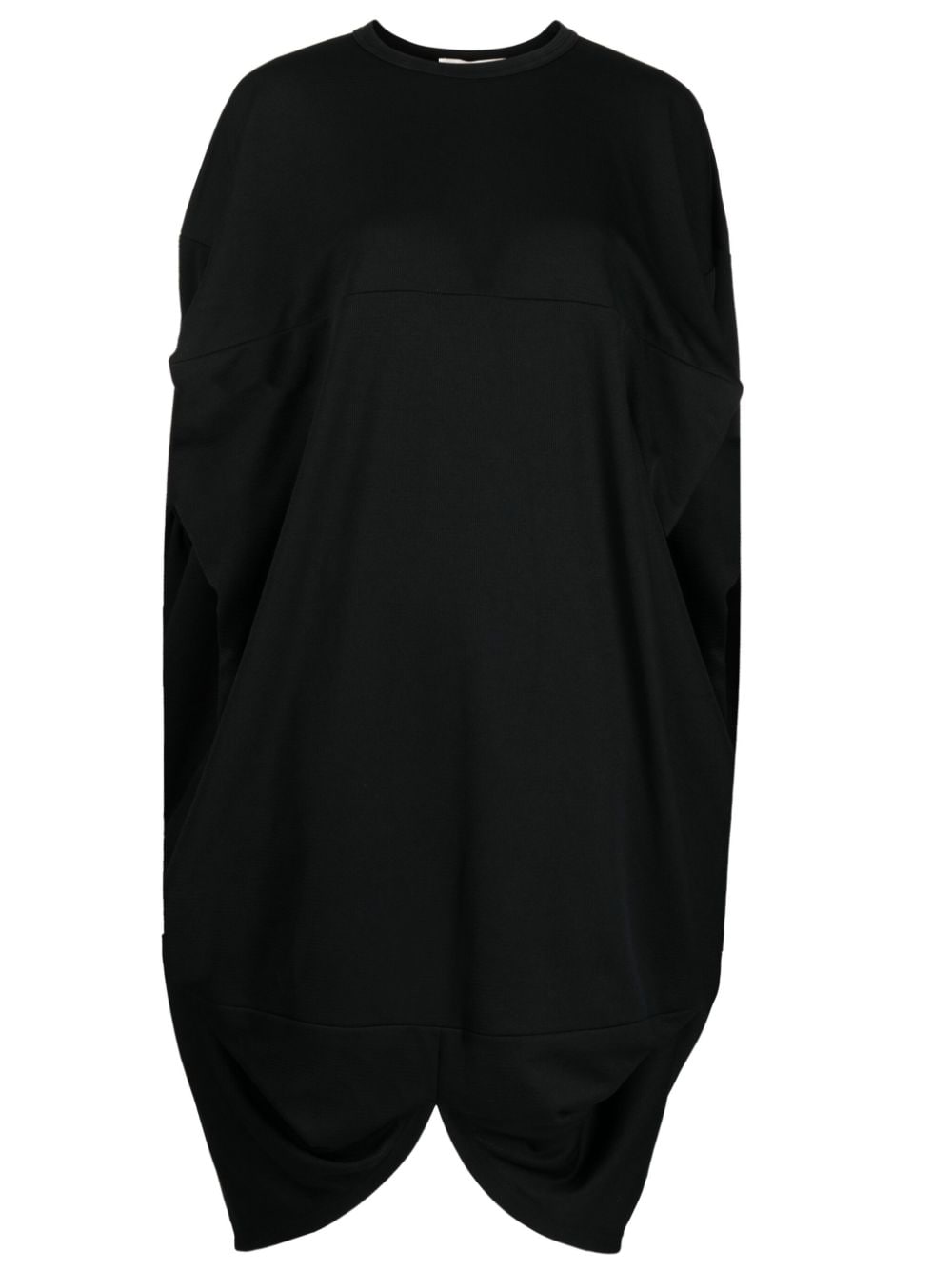 Comme Des Garçons Oversized Asymmetric Dress In Black