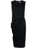 Comme Des Garçons Comme Des Garçons round-neck sleeveless midi dress - Black