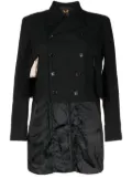 Comme Des Garçons Comme Des Garçons ripped double-breasted blazer - Black