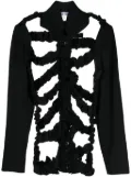 Comme Des Garçons Comme Des Garçons cut-out detail buttoned jacket - Black