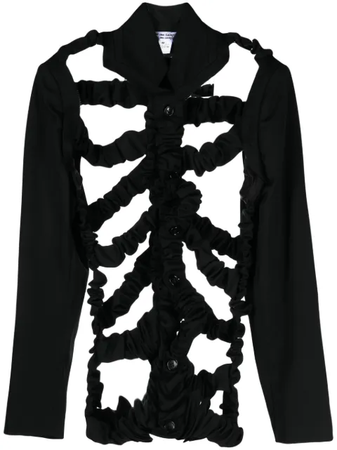 Comme Des Garçons Comme Des Garçons cut-out detail buttoned jacket
