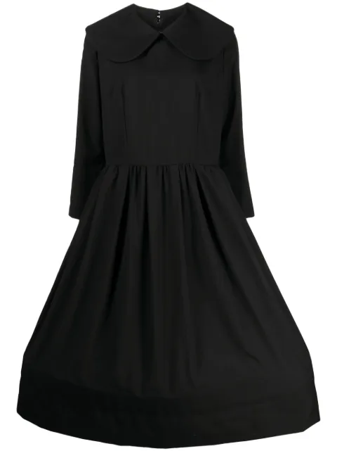 Comme Des Garçons Comme Des Garçons bib-collar midi dress