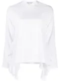 Comme Des Garçons Comme Des Garçons long-sleeve draped top - White