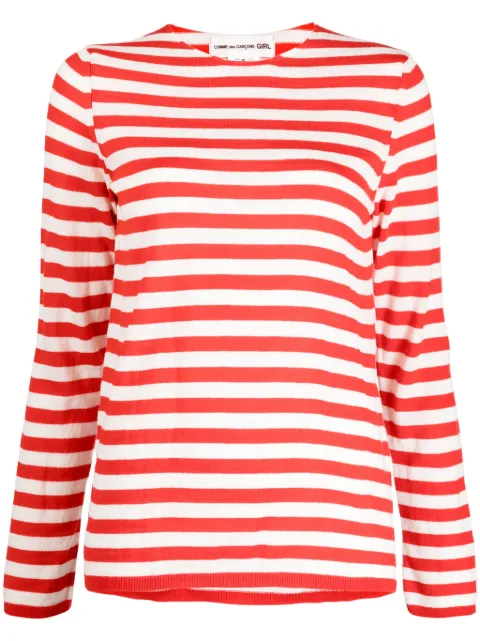 Comme Des Garçons Girl striped wool-blend jumper