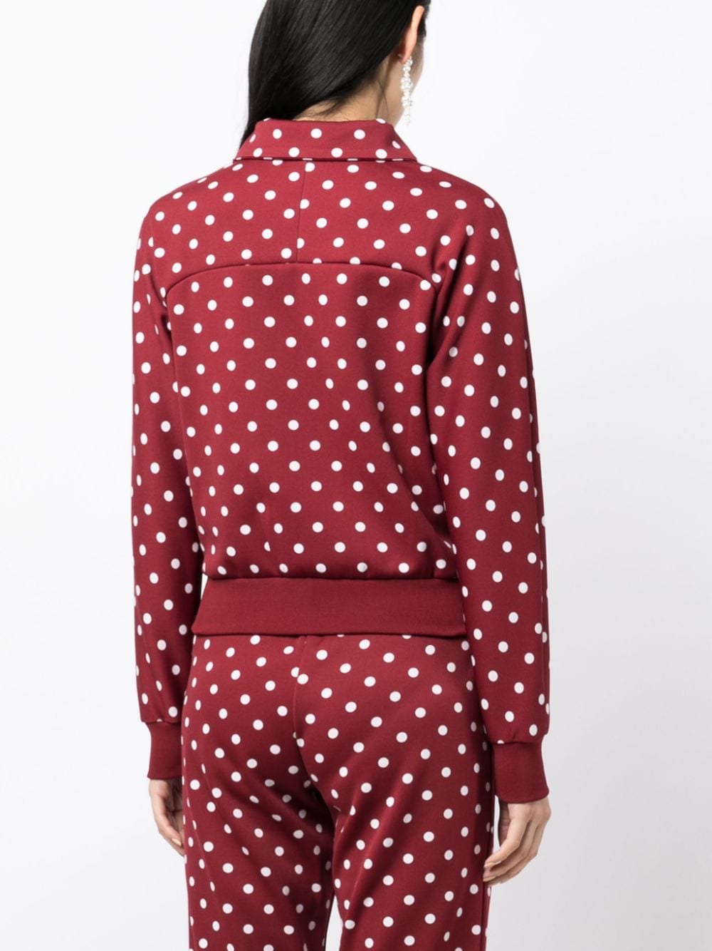 Shop Comme Des Garcons Girl Polka-dot Pattern Bomber Jacket In Red
