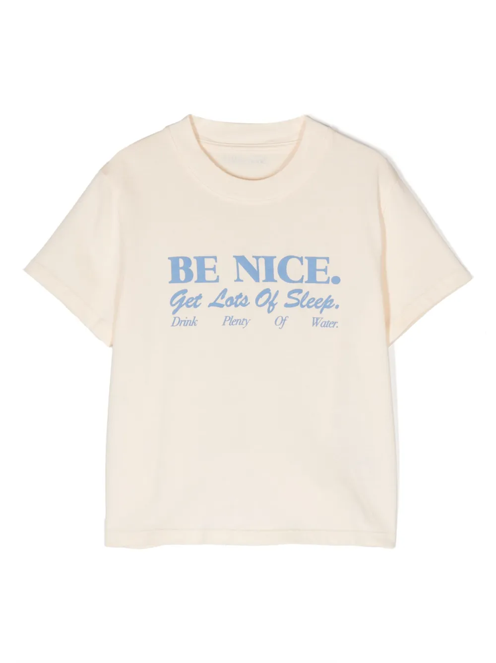 SPORTY & RICH KIDS T-shirt met tekst Beige