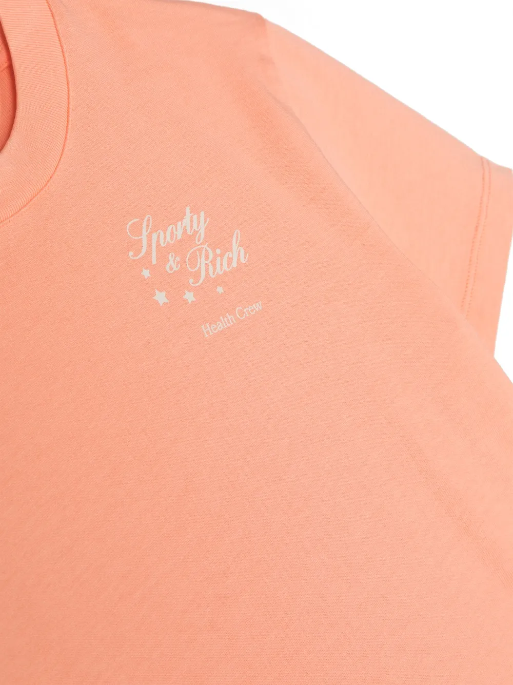 SPORTY & RICH KIDS T-shirt met logoprint Oranje