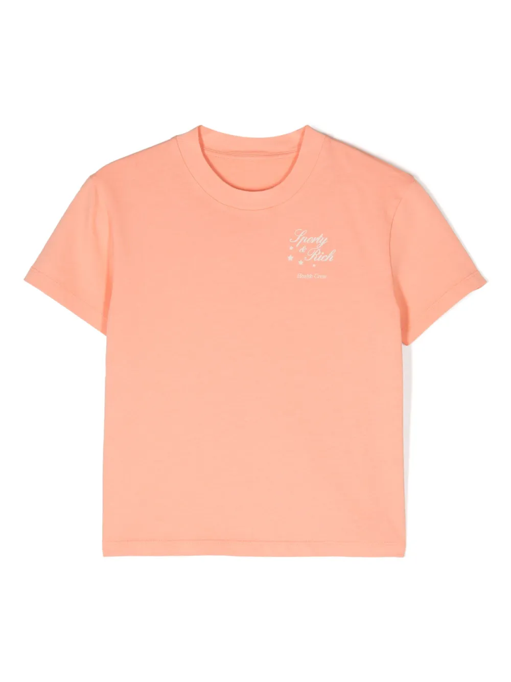 SPORTY & RICH KIDS T-shirt met logoprint Oranje
