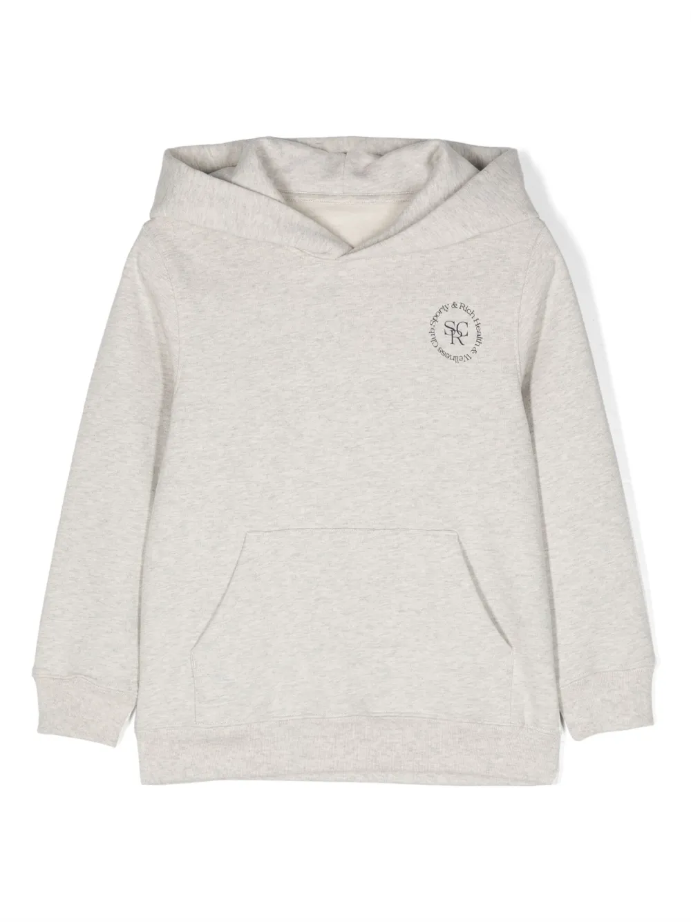 SPORTY & RICH KIDS Hoodie met logoprint Grijs